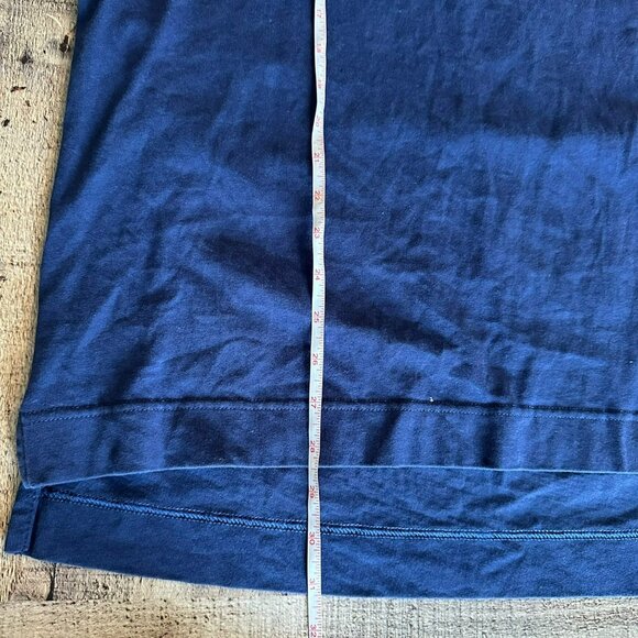 Vintage Nike Mens Blue & Navy Colorblock Cotton T-Shirt L Casual Short Sleeve - Picture 3 of 9